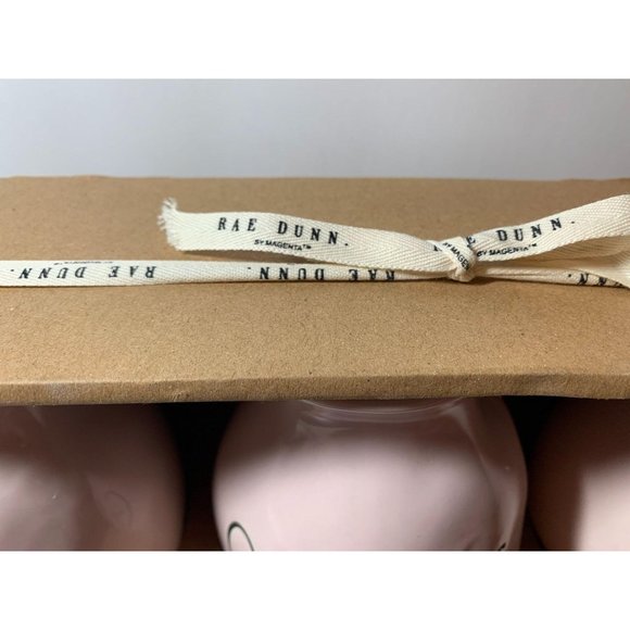 RAE DUNN Pink Love Grows Here Mini Ceramic Vases NWT - Picture 4 of 7